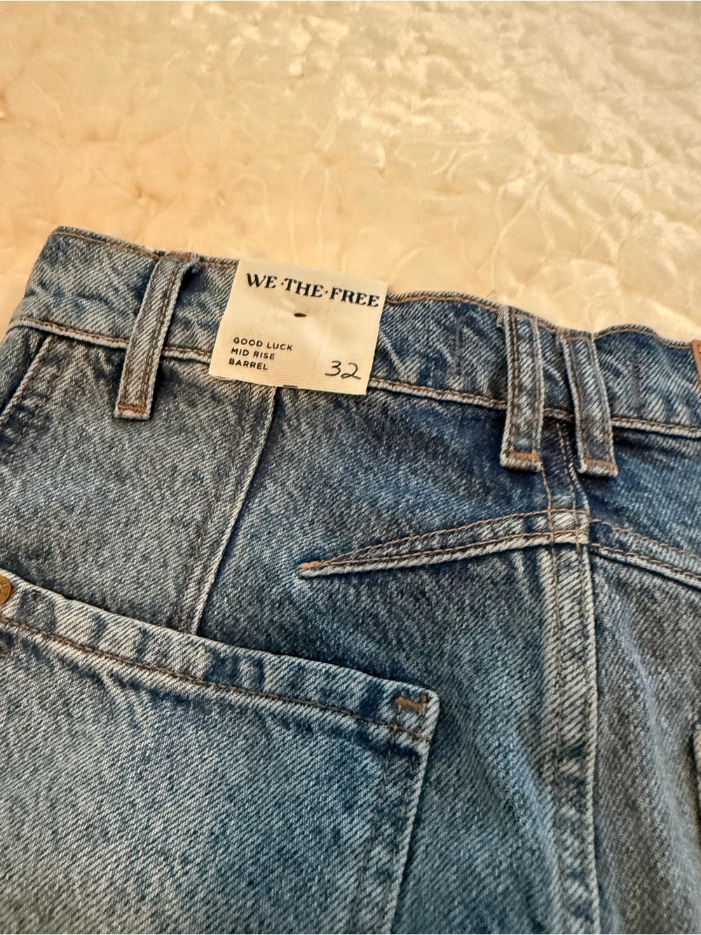 We The Free Light Blue Wide-Leg Flare Jeans - Picture 7 of 14